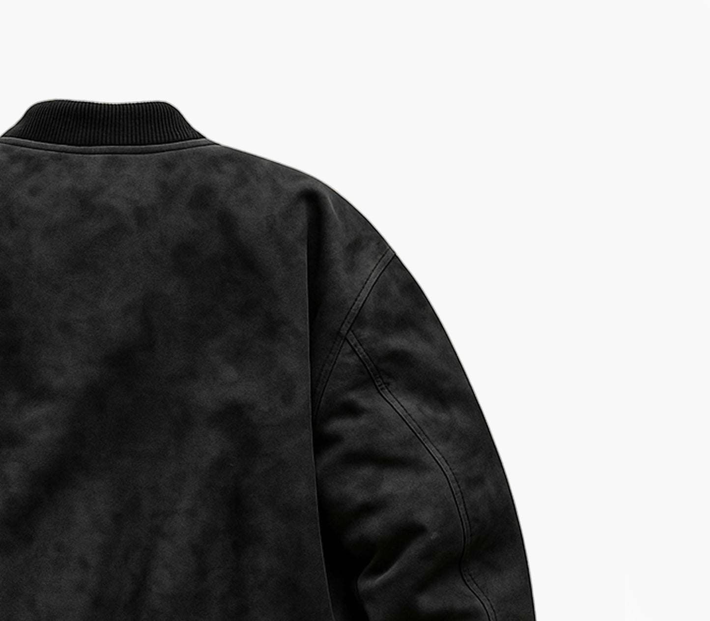 Men’s PU Leather Bomber Jacket – Double Zipper Design, Baseball Collar, and Pockets