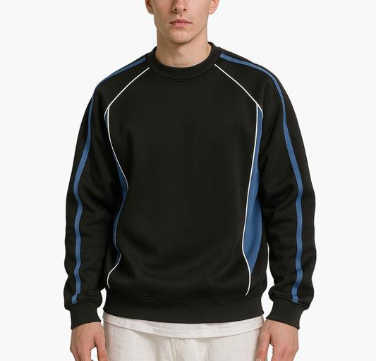 Men’s Retro Stripe Sweater – Casual Knit Pullover