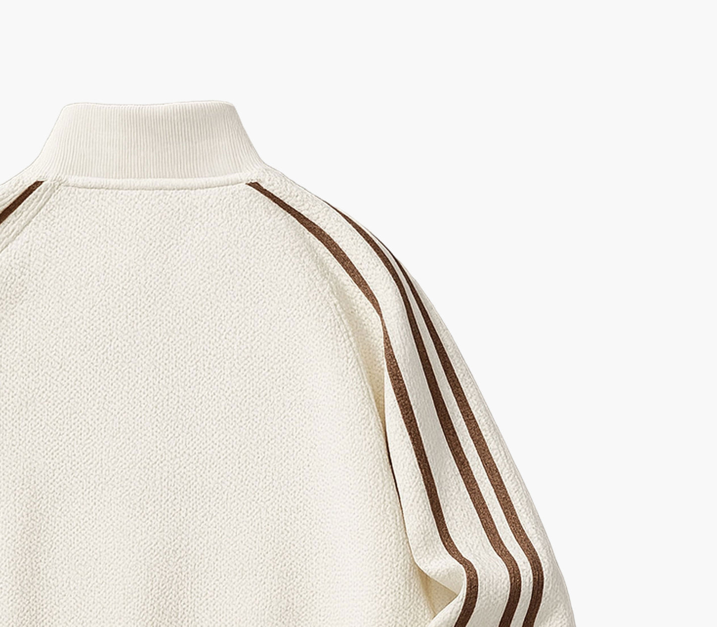 Men’s Lightweight Bomber Jacket – Black Zip-Up with White Stripes & Logo