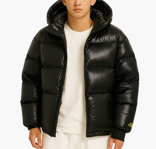 Men’s Heavy-Duty Winter Jacket with Hood – Thick Insulated Outdoor Coat