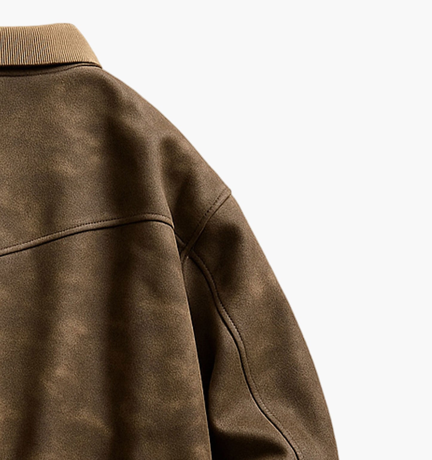 Men’s Softshell Motorcycle Jacket – Black Streetwear Zip-Up with Stand Collar