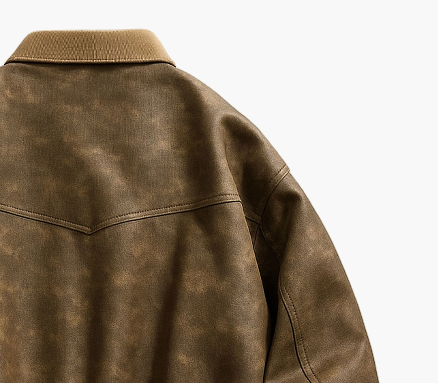 Men’s Vintage Americana Jacket – Retro Zip-Up Softshell Coat for Spring/Fall