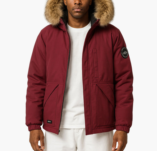 Men’s Hooded White Duck Down Jacket – Lightweight Windproof Winter Coat