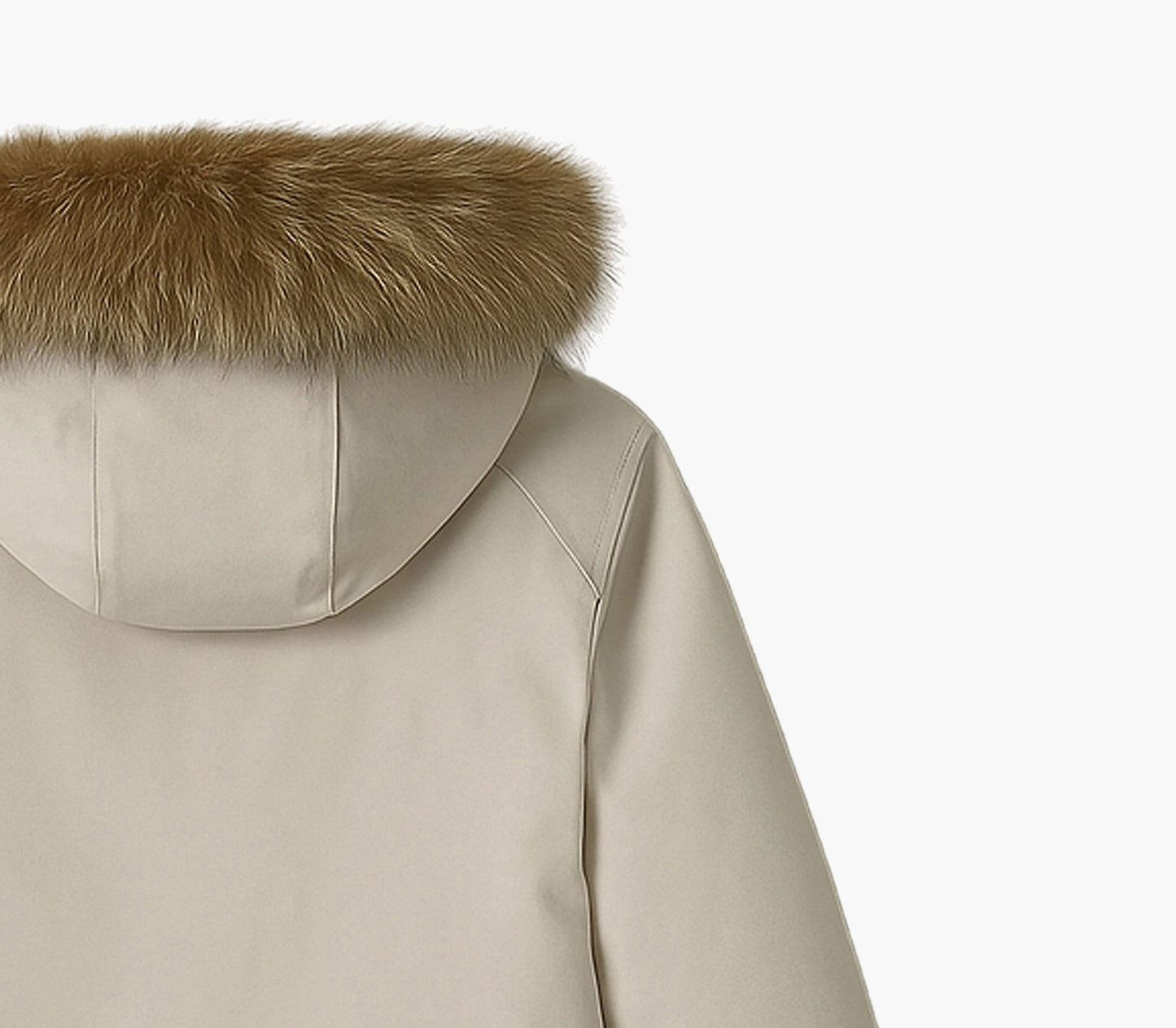 Men’s Hooded White Duck Down Jacket – Lightweight Windproof Winter