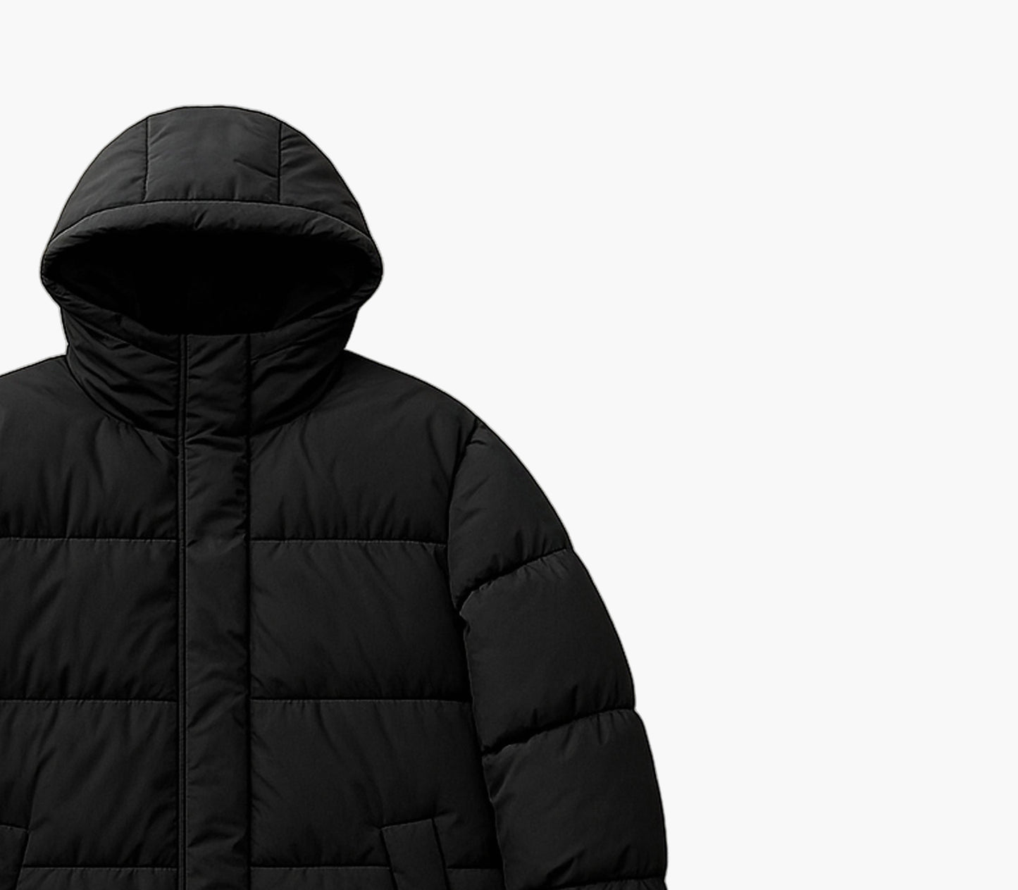 Men’s Long Hooded Parka – Thick Mid-Length Winter Jacket