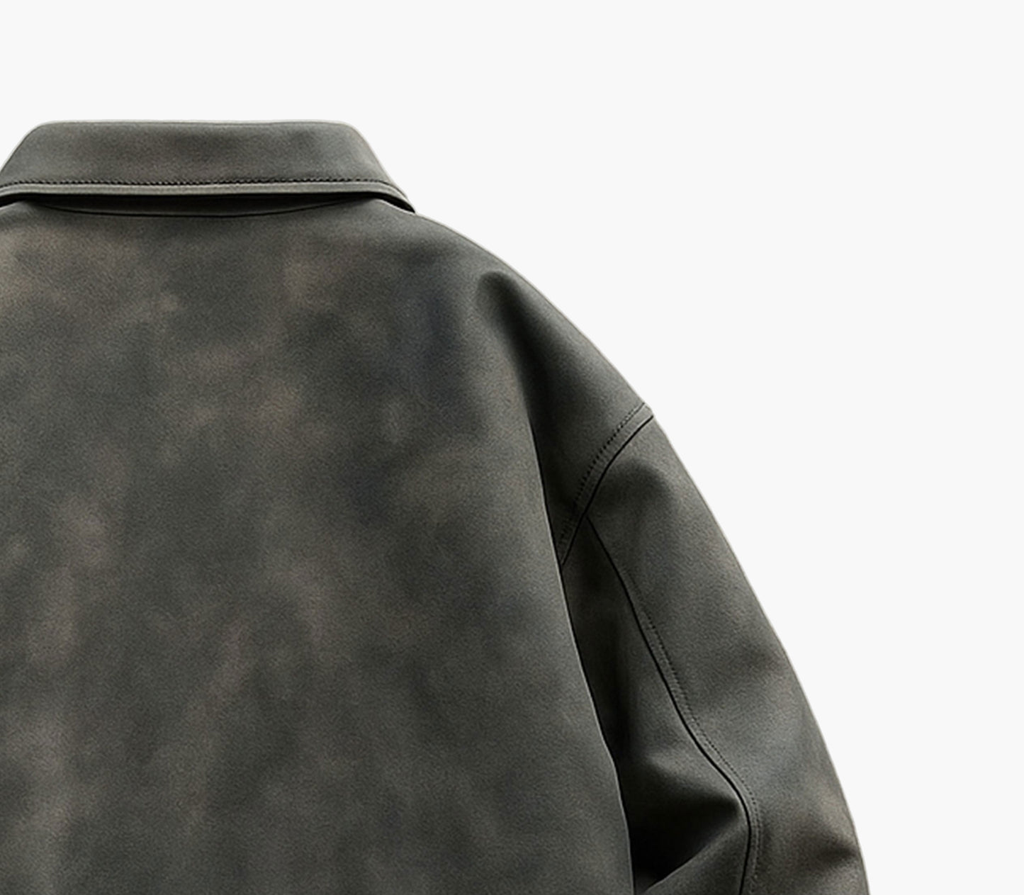 Men’s Casual Motorcycle Jacket – Softshell PU-Textured Outerwear