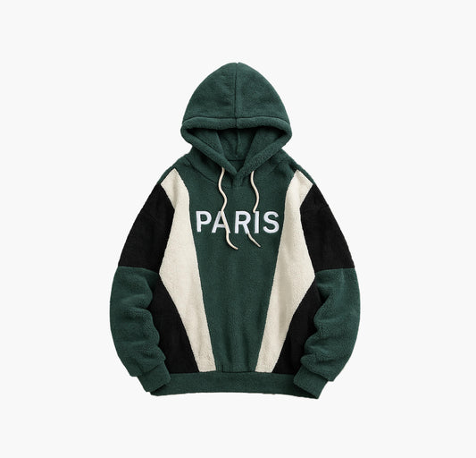 Men’s Plush Hoodie Embroidered Logo