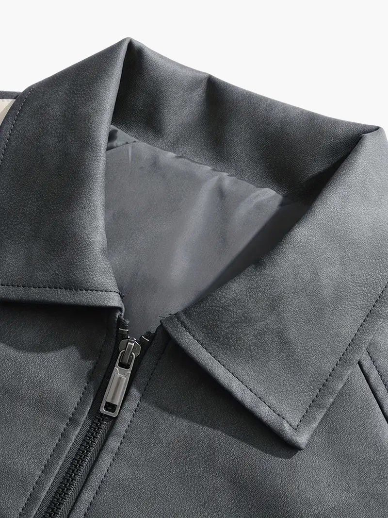 Men’s Casual Outdoor Jacket – Classic Two-Stripe Design