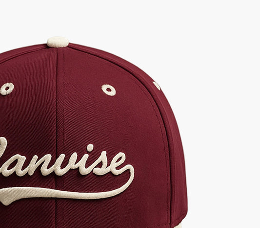 Couple’s Adjustable Baseball Cap – Colorful Embroidered Hat with Curved & Rolled Brim