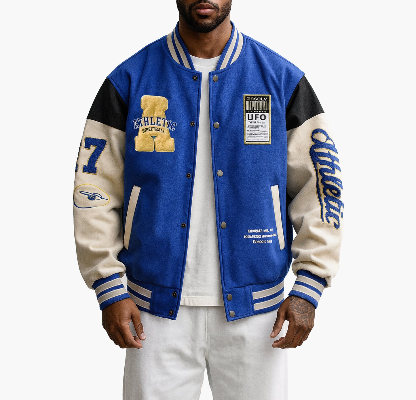Men’s Vintage Varsity Jacket Embroidered
