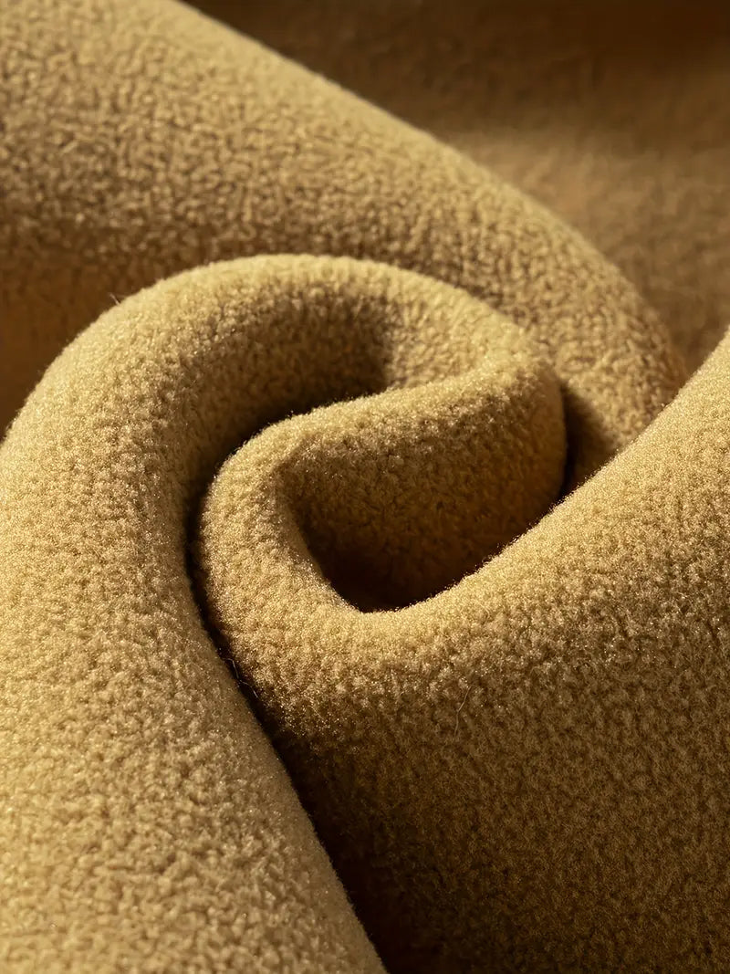 Unisex Hooded Fleece Jacket – Thick Full-Zip Winter Coat