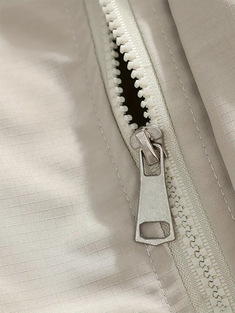 Men’s Windproof Hooded Jacket – Lightweight Full-Zip Windbreaker