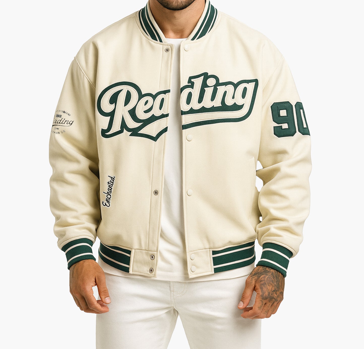 Men’s Casual Varsity Jacket Embroidered