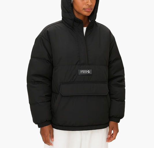 Men’s Hooded Full-Zip Winter Jacket – Regular-Fit Casual Warm Coat