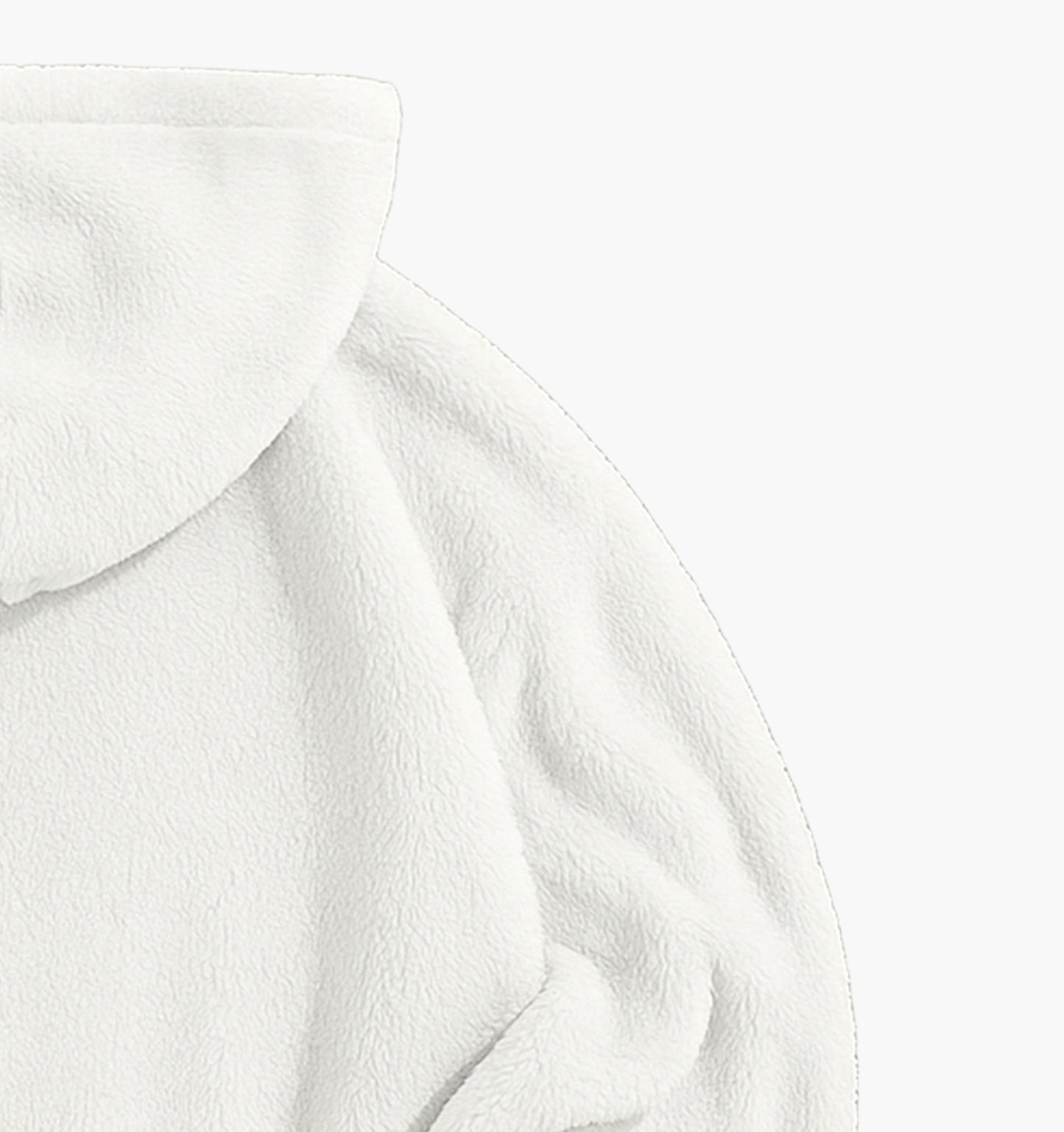 Men’s Plush Bear Hoodie – Cozy Winter Pullover with Cute Graphic & Striped Hood