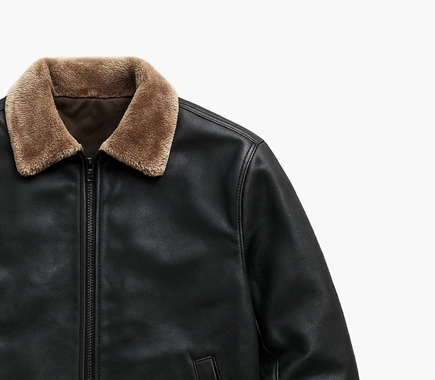 Men’s Casual Fleece-Lined Jacket – Thick Warm Winter Coat