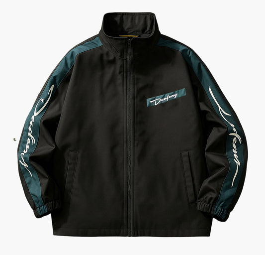 Men’s Lightweight Windbreaker – Zip-Up Outdoor Jacket with Stand Collar & Pockets