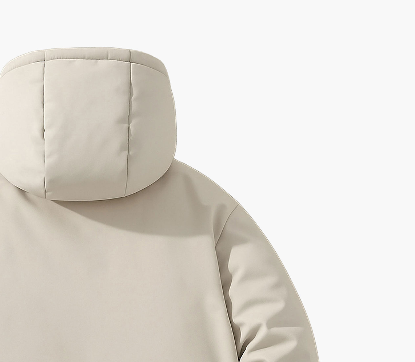 Men’s Olive Green Hooded Winter Jacket – Fleece-Lined Zip-Up with Pockets