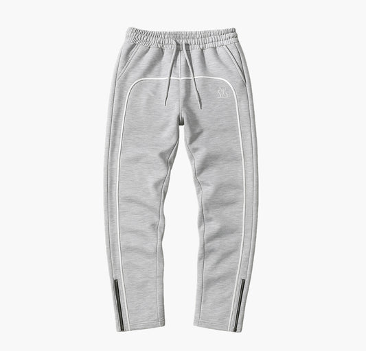 Men’s Black Athletic Jogger Pants – Loose Fit Knit Trousers with White Stripe