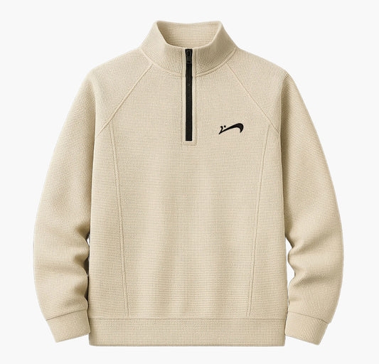 Men’s Half-Zip Sweatshirt – Lightweight Polyester Casual Pullover