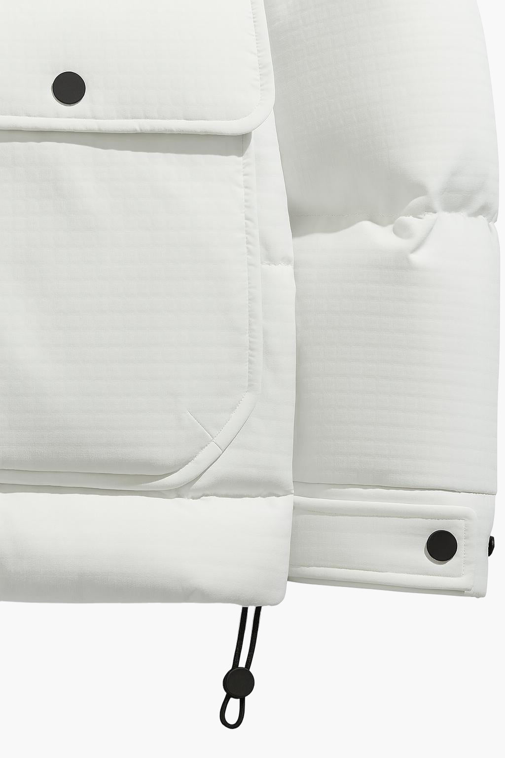 Men’s Insulated Winter Jacket – Zip-Up Stand Collar Coat