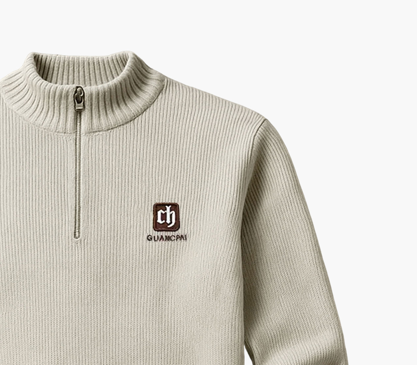 Men’s Thermal Knit Sweater Jacket – Full-Zip Winter Pullover for Casual & Formal Wear