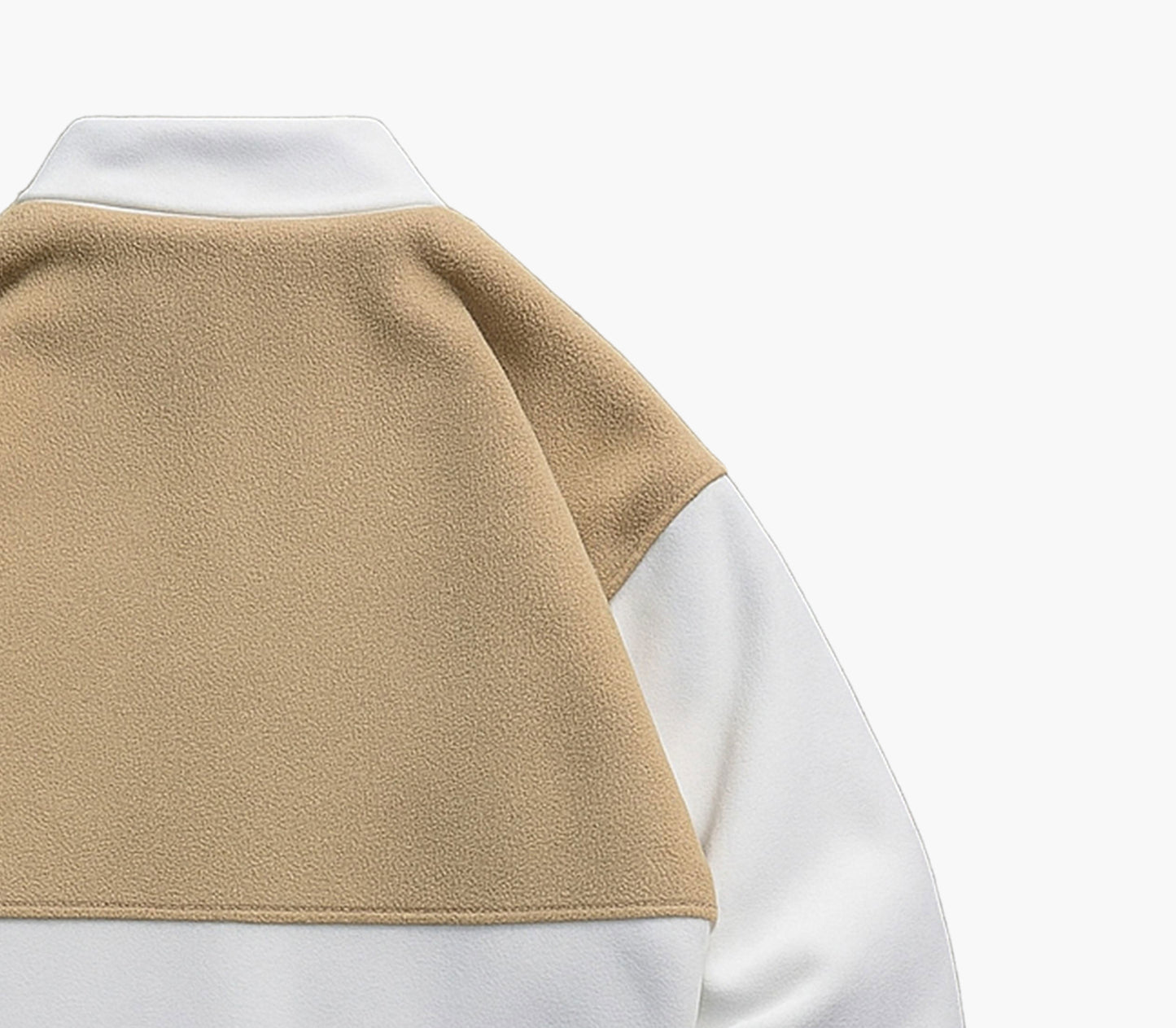 Men’s Two-Tone Zip-Up Jacket – Black & Gray Color Block Casual Coat