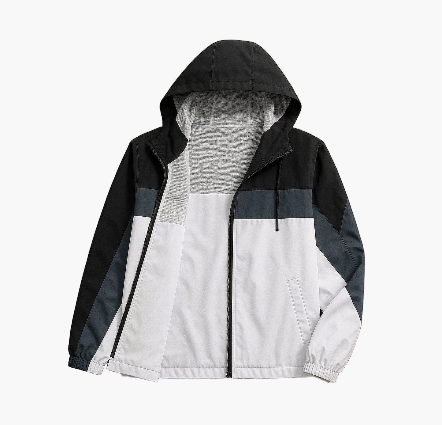 Men’s Lightweight Hooded Jacket – Breathable Sports Zip-Up Coat