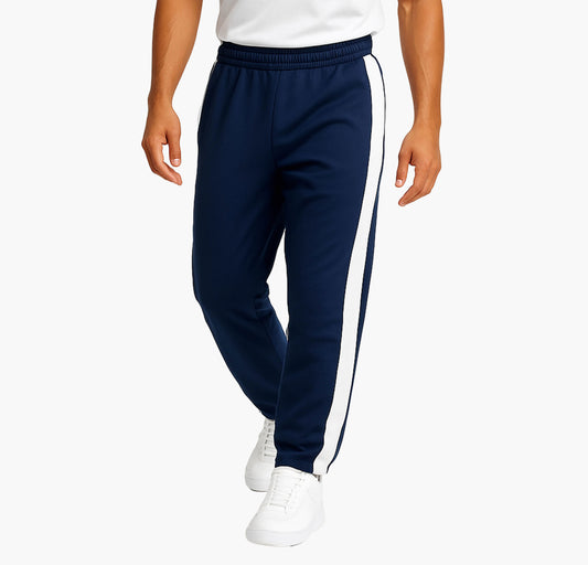 Men’s Vintage Straight-Leg Joggers – Retro 7-Stripe Corduroy Pants