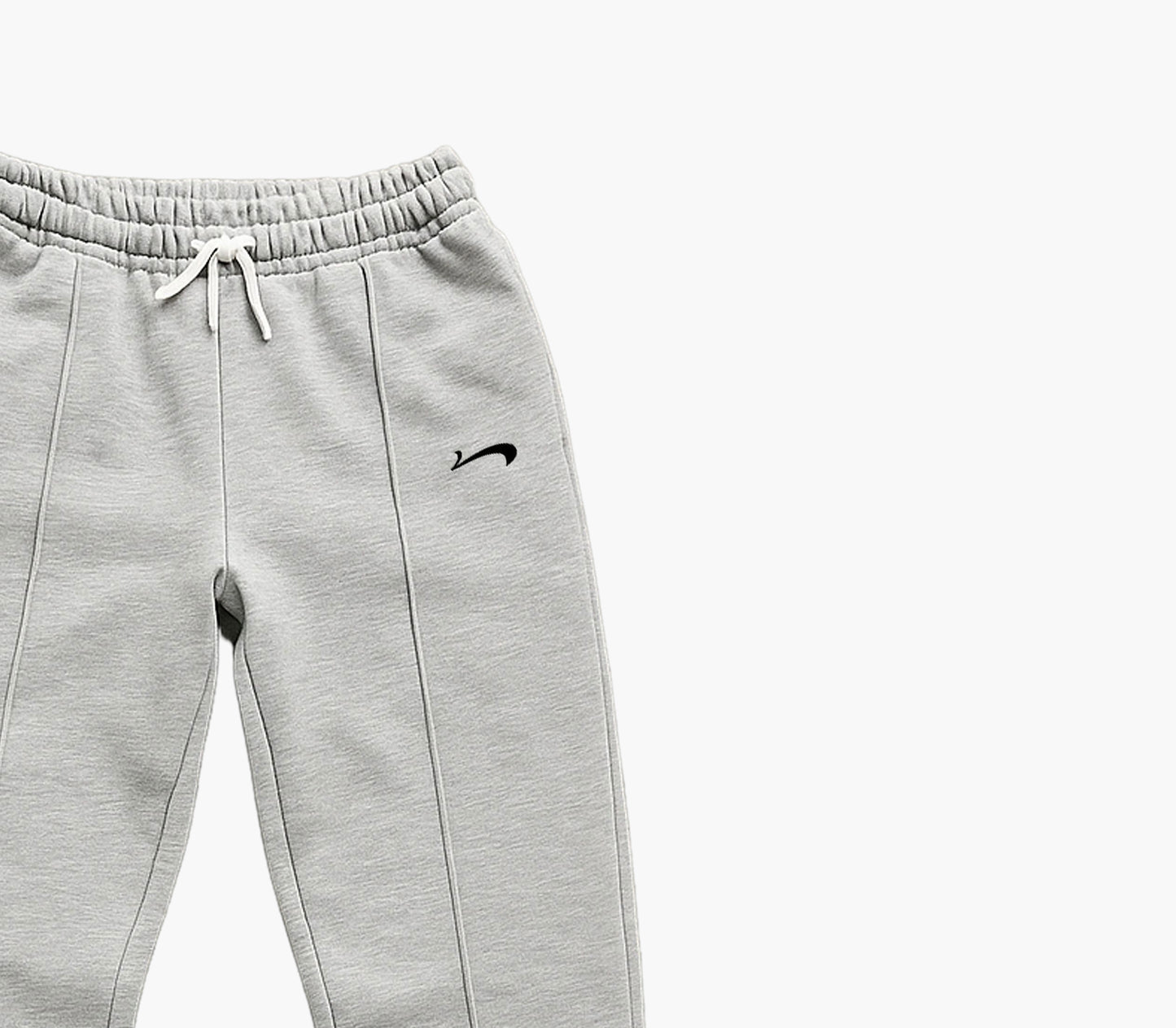 Men’s Light Gray Sports Pants – Loose Fit Joggers with Drawstring & Elastic Waist