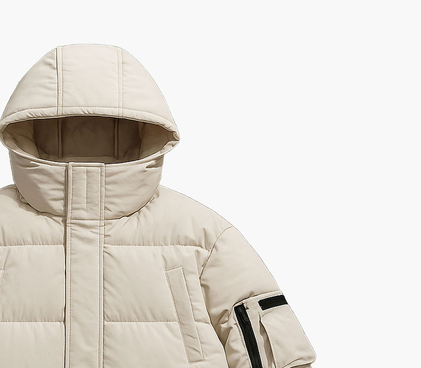 Men’s Hooded Down Jacket – Windproof Winter Coat with Duck Down