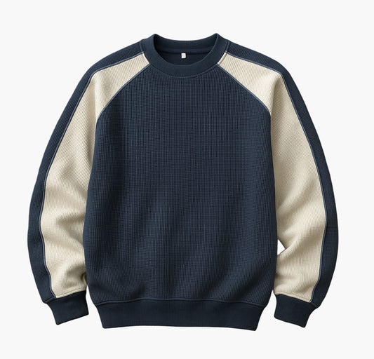 Men’s Heavyweight Crewneck Sweatshirt – Casual Knit Pullover