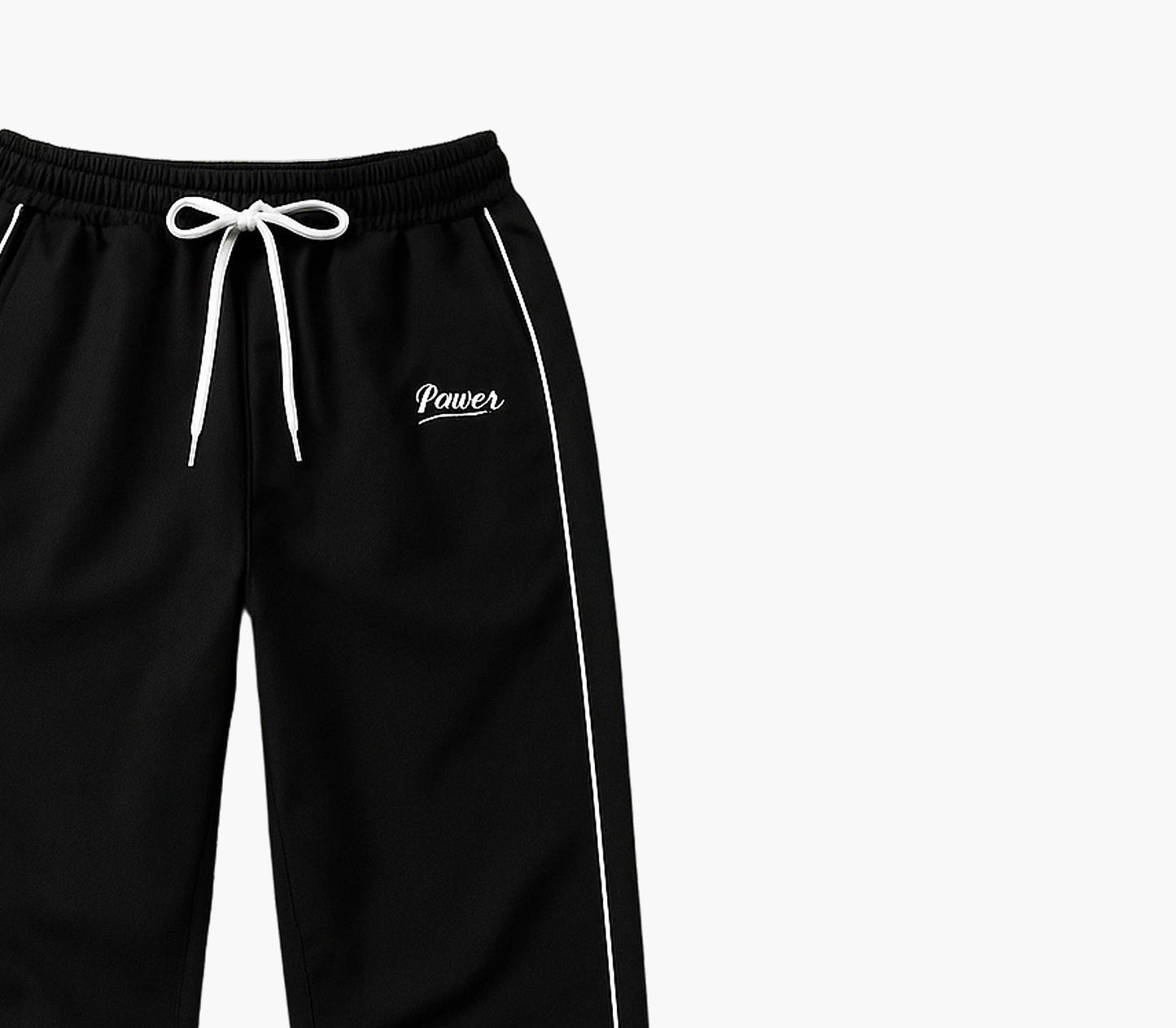 Men’s Black & Gold Jogger Pants – Loose Fit Drawstring Trousers for Casual Wear