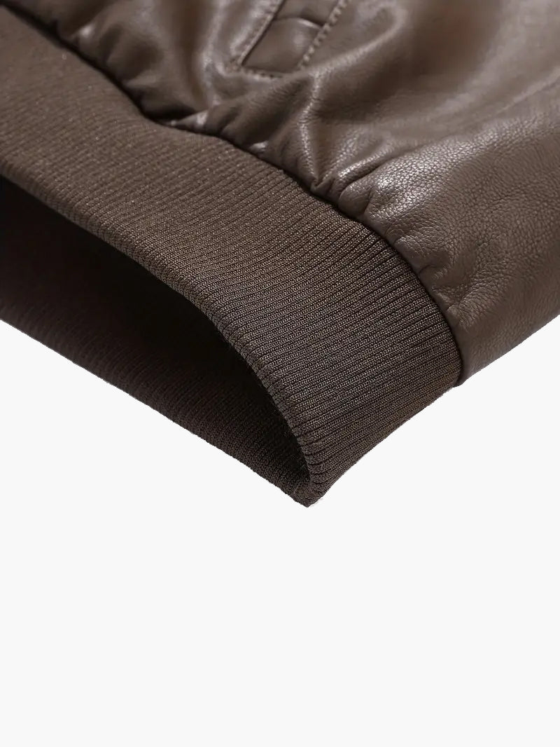 Men’s Hooded Motorcycle Jacket – Full-Zip Casual Coat with Button Closure