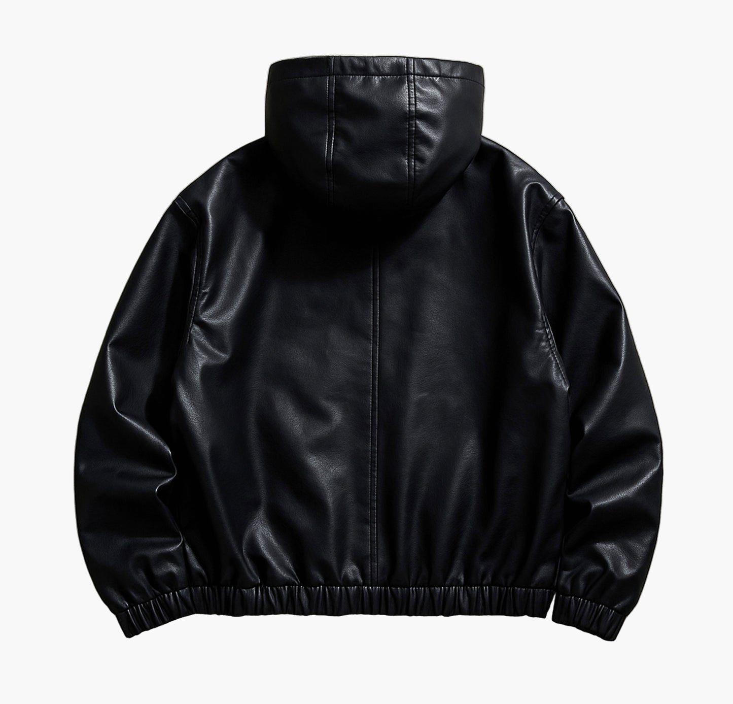 Men’s PU Hooded Jacket – Full-Zip Softshell Outerwear