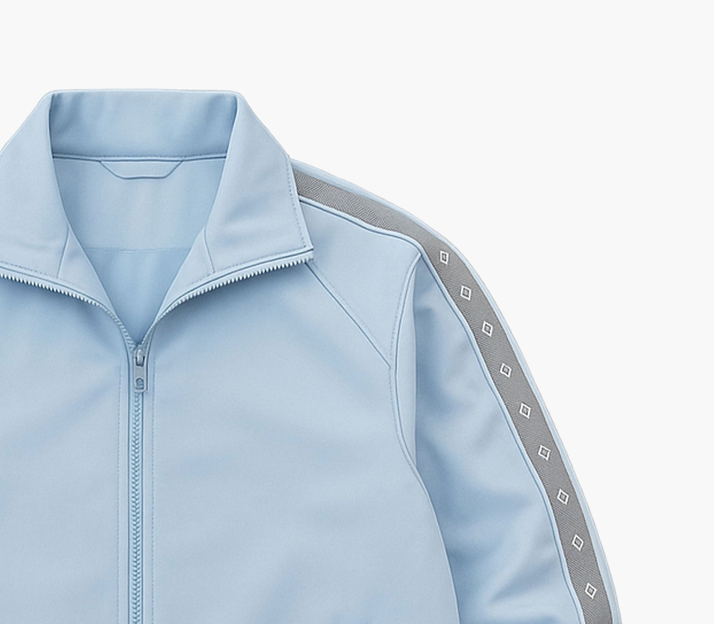 Men’s Lightweight Bomber Jacket – Beige Zip-Up with Golden Accents