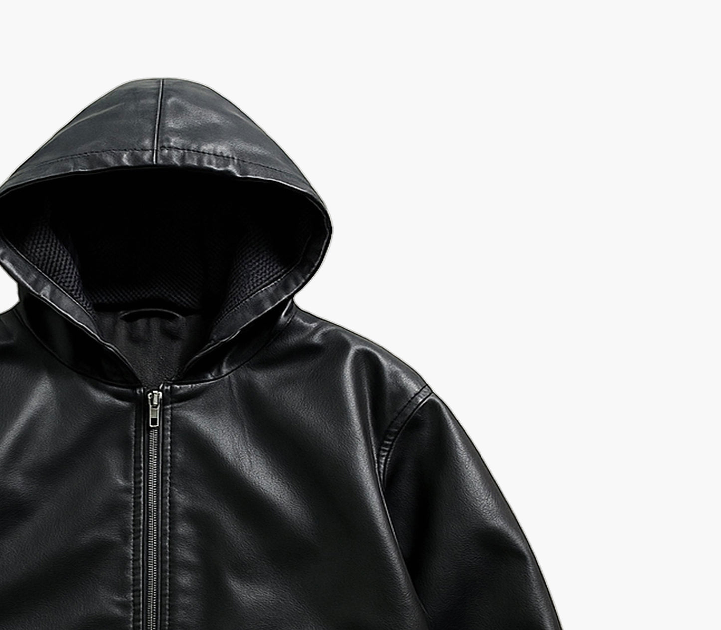 Men’s PU Hooded Jacket – Full-Zip Softshell Outerwear