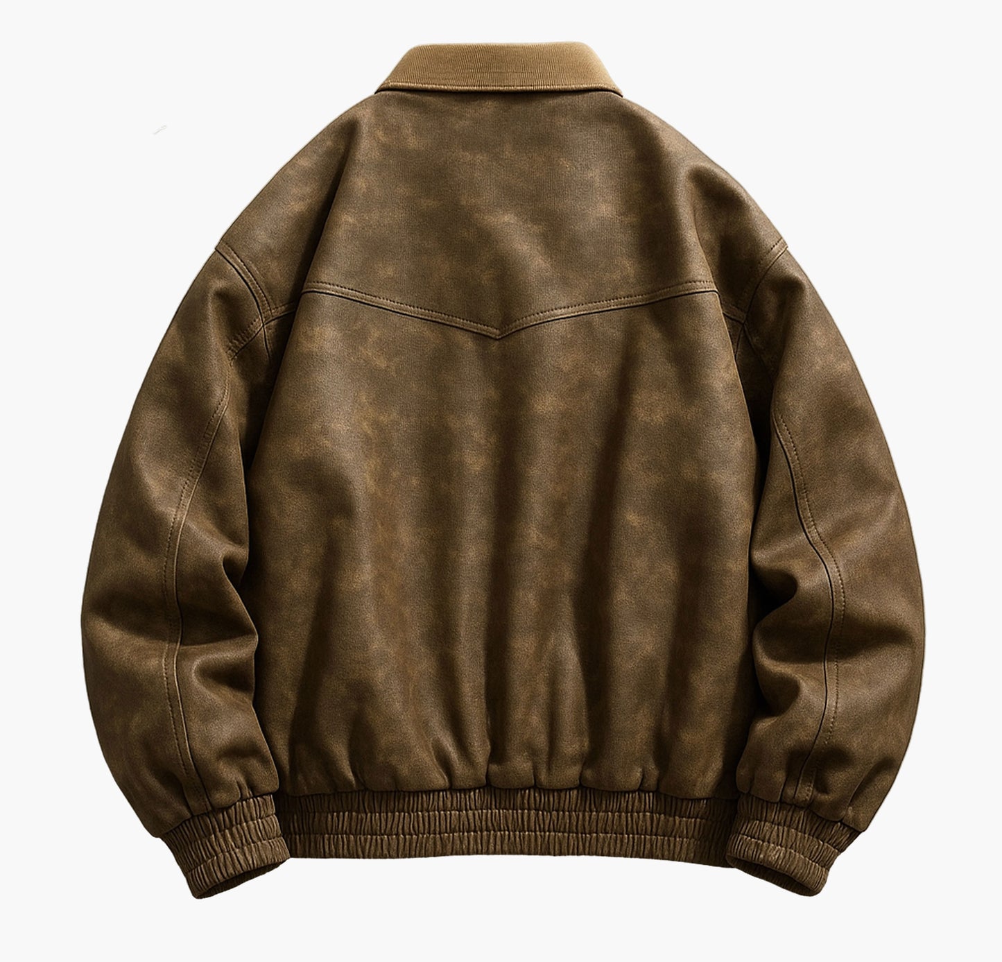 Men’s Vintage Americana Jacket – Retro Zip-Up Softshell Coat for Spring/Fall