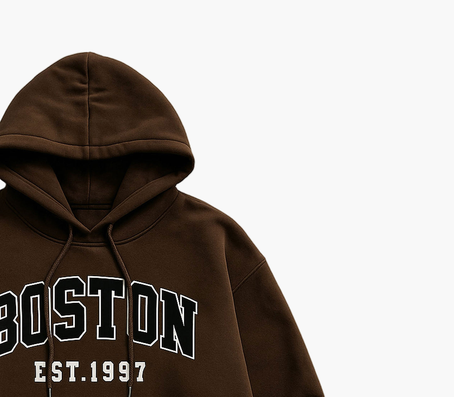 Men’s Black “BOSTON EST. 1997” Hoodie – Casual Pullover Sweatshirt