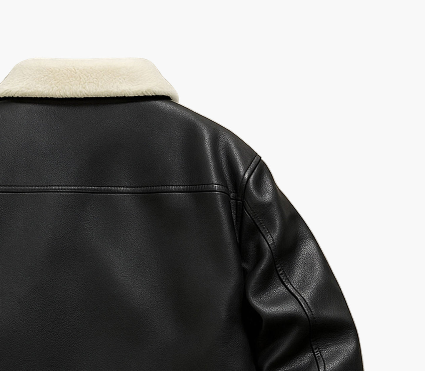 Men’s Fleece-Lined Jacket – Casual Zip-Up Autumn Winter Coat