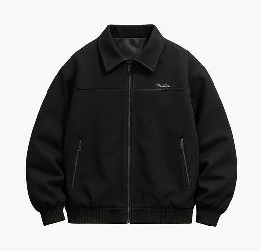 Men’s PU Leather Jacket – Turn-Collar Biker Style American Coat