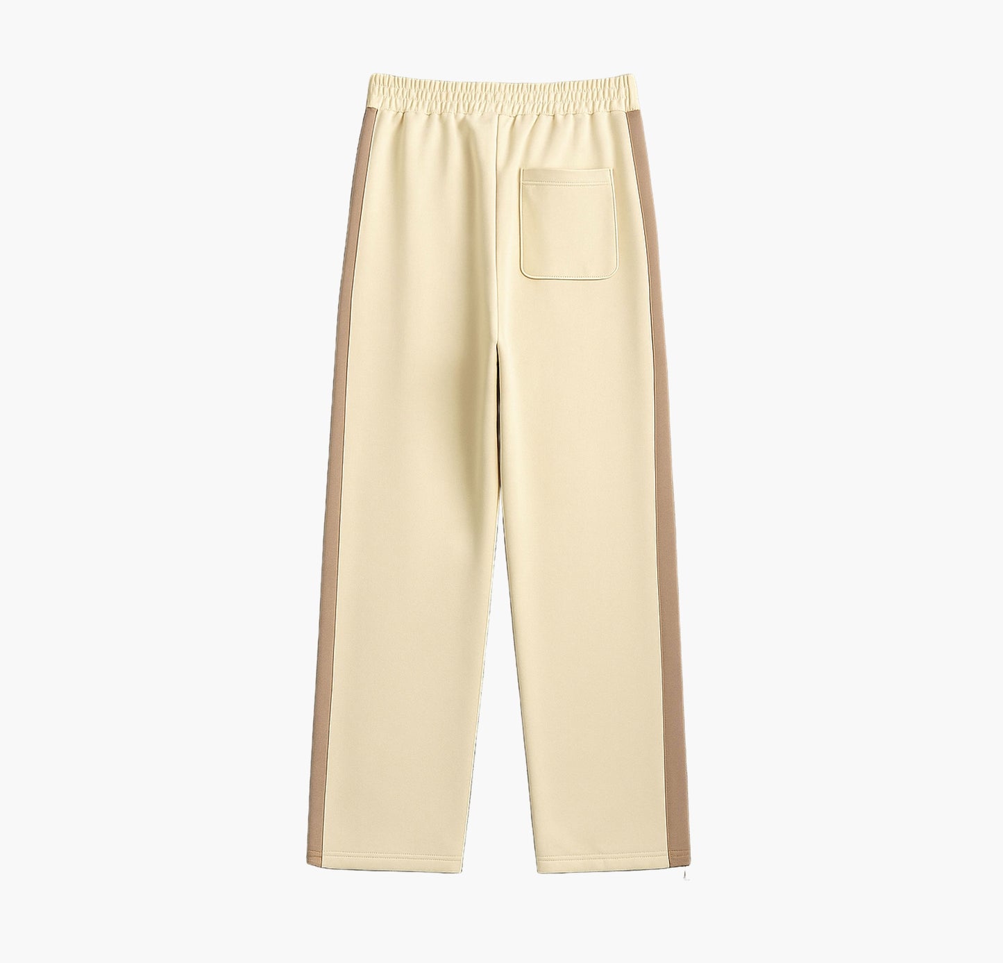 Men’s Retro Striped Jogger Pants – Light Blue & White Drawstring Casual Trousers