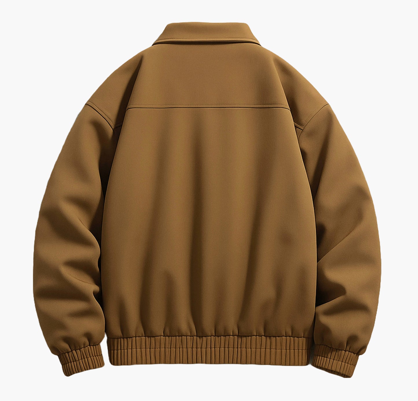 Men’s PU Leather Jacket – Turn-Collar Cleanfit Biker Coat