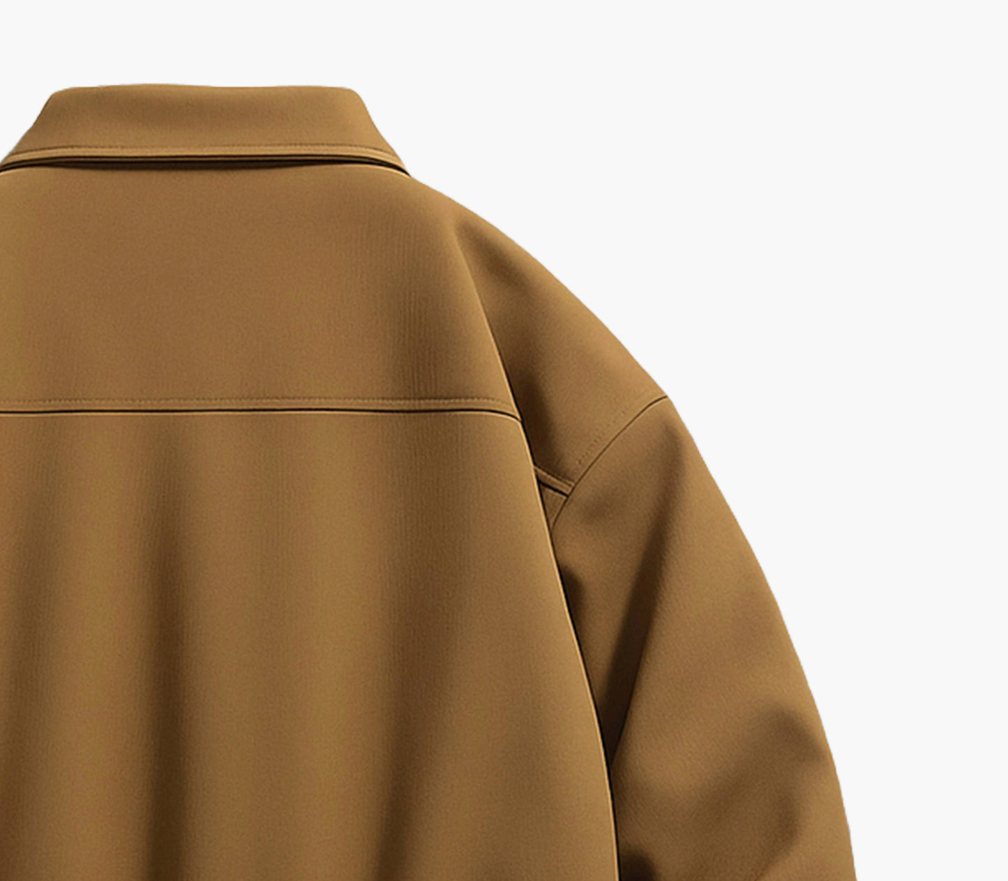 Men’s PU Leather Jacket – Turn-Collar Cleanfit Biker Coat