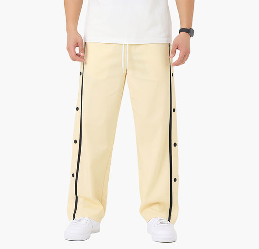 Men’s Autumn Button Pants – Trendy Streetwear Trousers for Casual & Sportswear