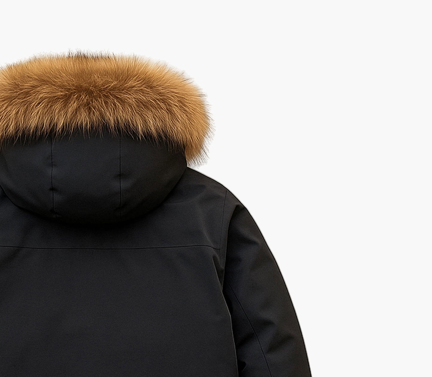 Men’s Hooded White Duck Down Jacket – Lightweight Windproof Outdoor Coat