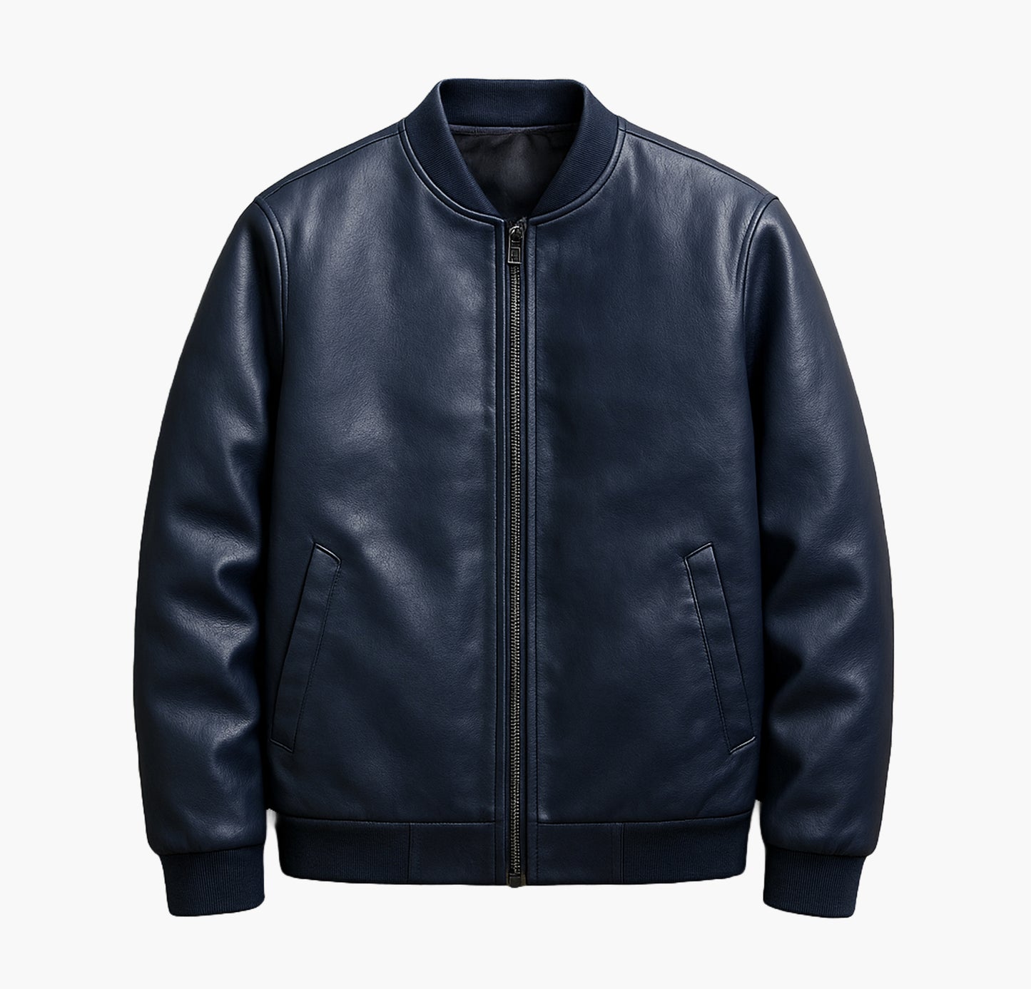 Men’s Slim-Fit Bomber Jacket – Soft Full-Zip Casual & Formal Coat