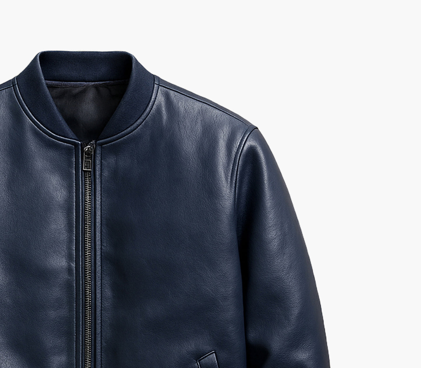 Men’s Slim-Fit Bomber Jacket – Soft Full-Zip Casual & Formal Coat