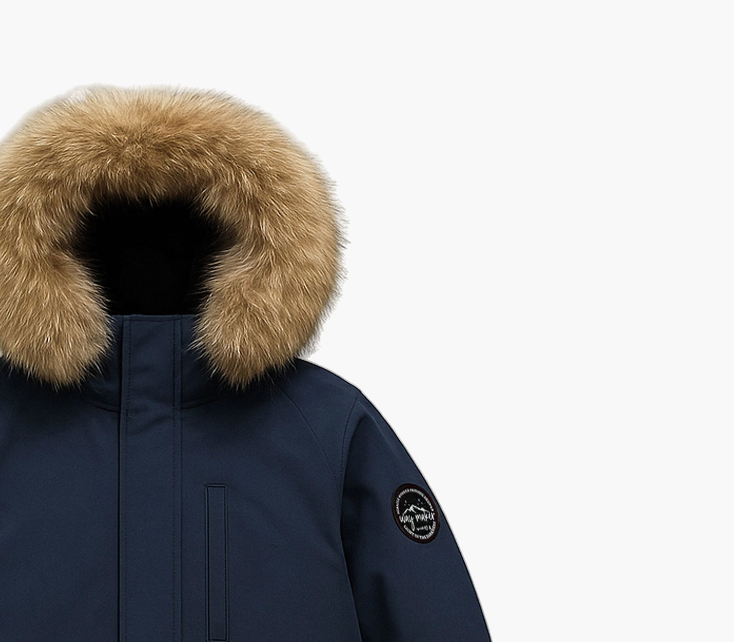 Men’s Hooded White Duck Down Jacket – Lightweight Windproof Outdoor Coat