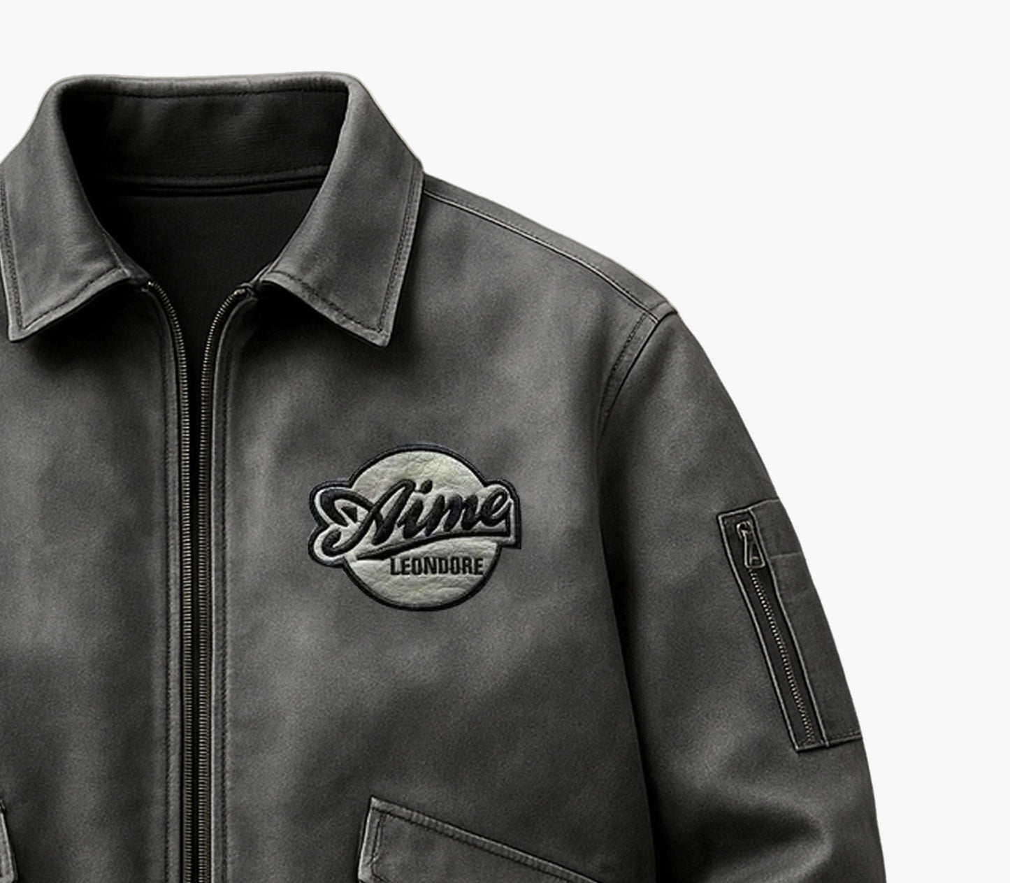 Men’s PU Leather Jacket – Retro Biker Coat